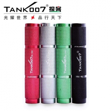 TANK007探客迷你袖珍超亮手電筒航空鋁合金L..