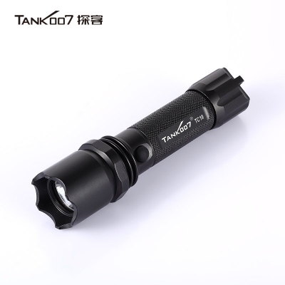 TANK007探客TC19標(biāo)準(zhǔn)巡邏安防手電正品超亮遠(yuǎn)射直充手電筒